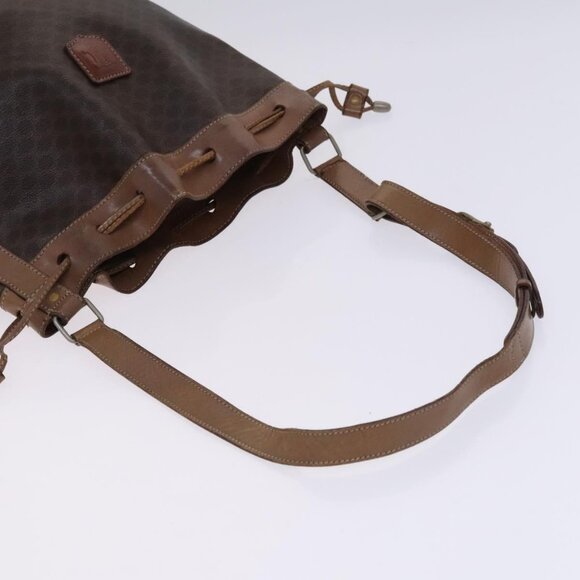 CELINE Macadam Canvas Shoulder Bag PVC Leather 2Set Brown Auth bs23540 - Picture 4 of 16